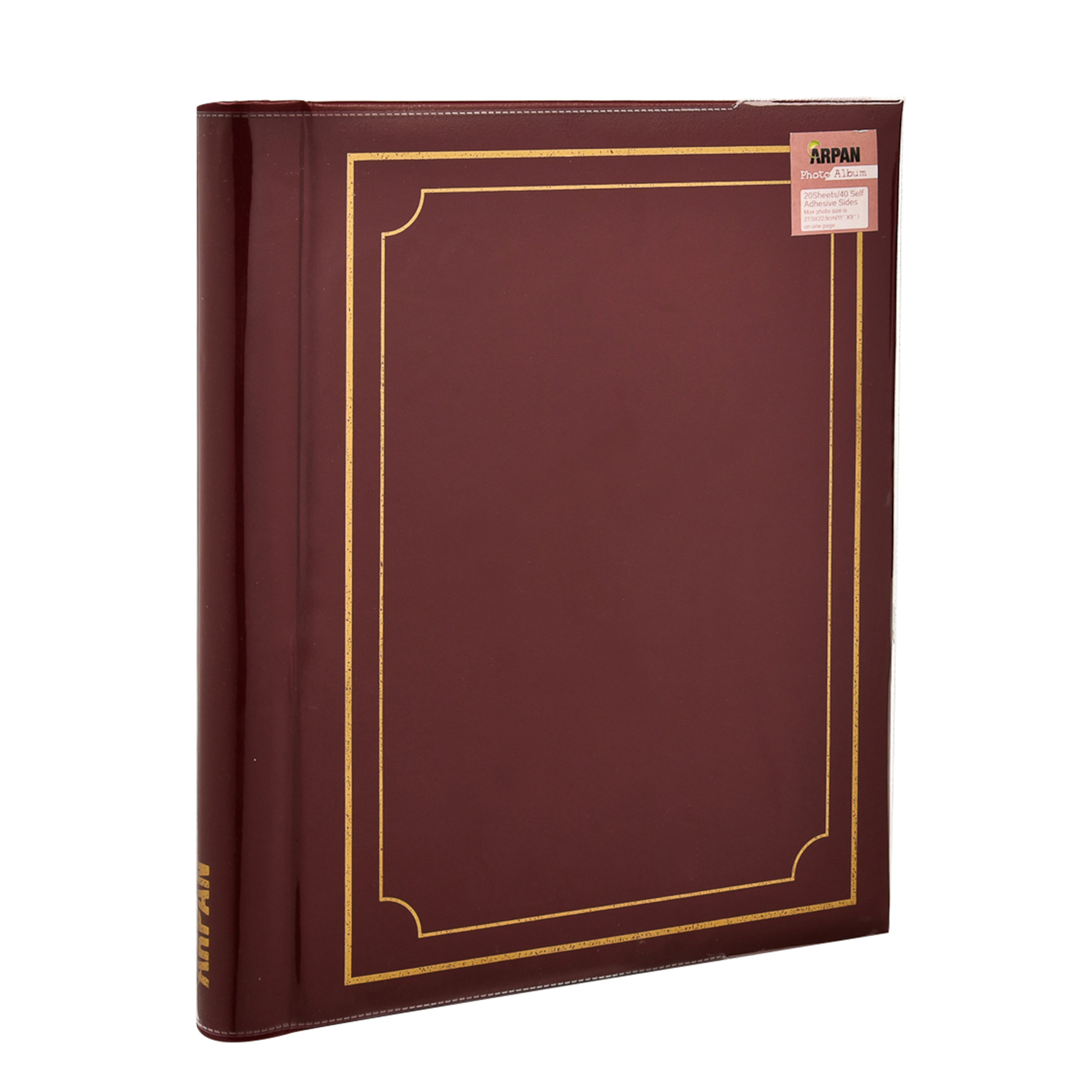 Burgundy Self Adhesive photo Album 40 sides(Pack Of 2)