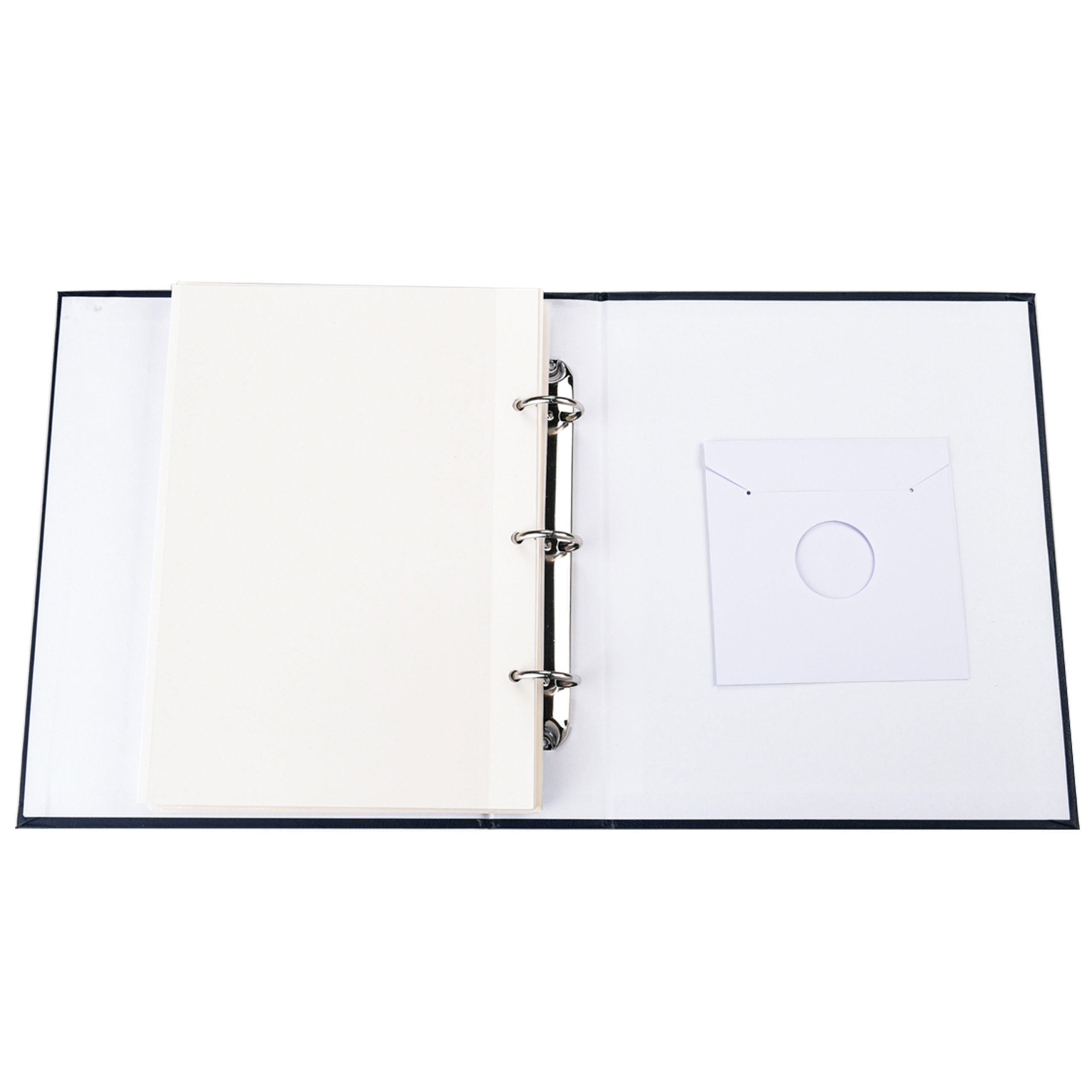 Deluxe Self Adhesive Ring Binder Photo Album 40 Sheets/80 Sides Blue