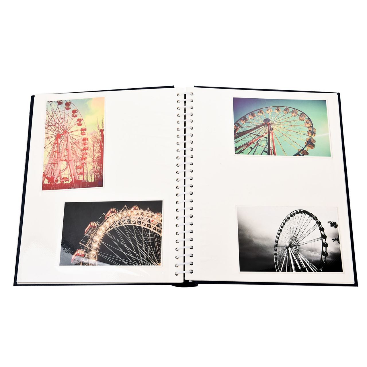 Spiral Bound Self Adhesive Photo Albums 20 Sheets 40 Sides [BluePack of 6]