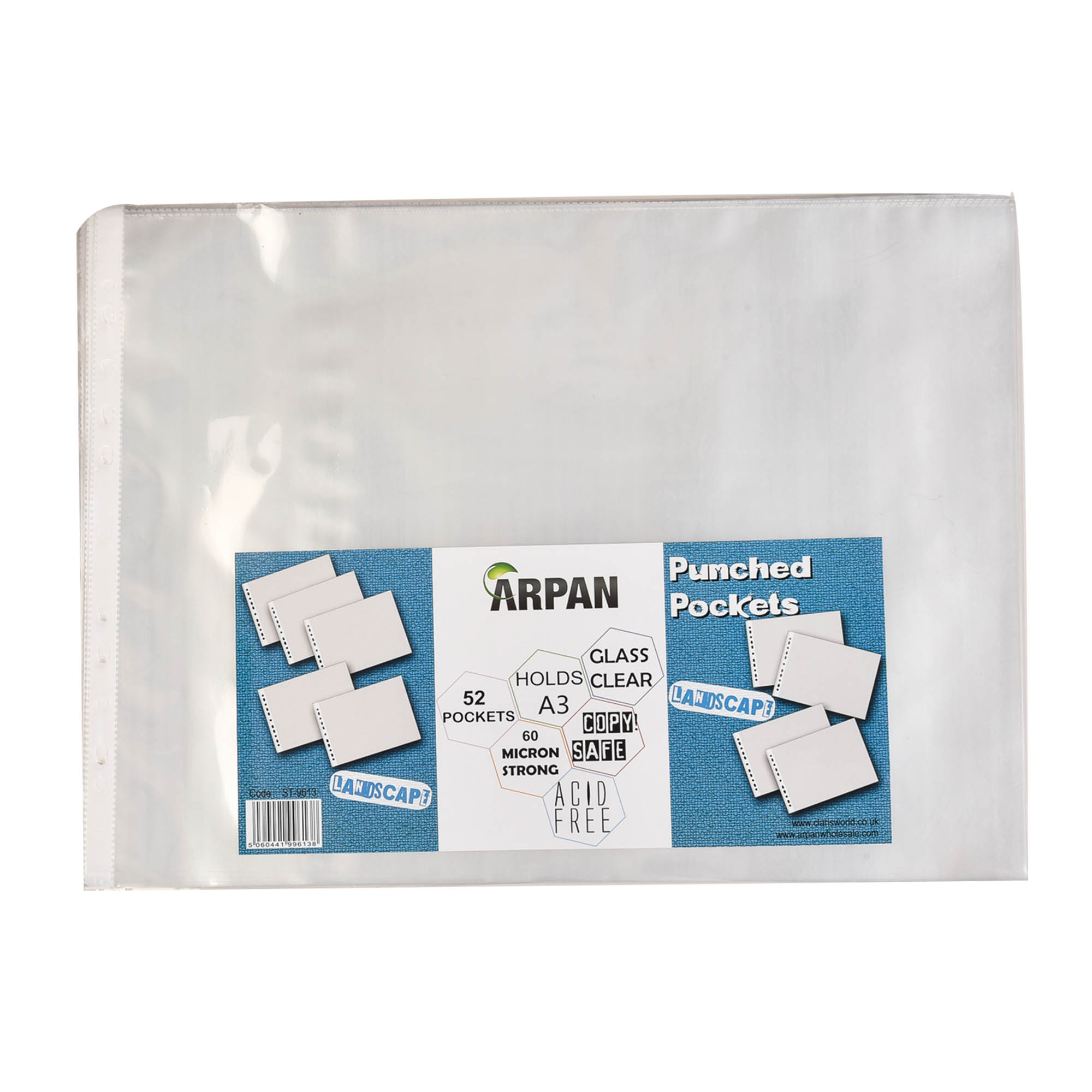 52Pack Self Adhesive Index Card Pockets For 3x5 Inch Cards Plastic Label Holders