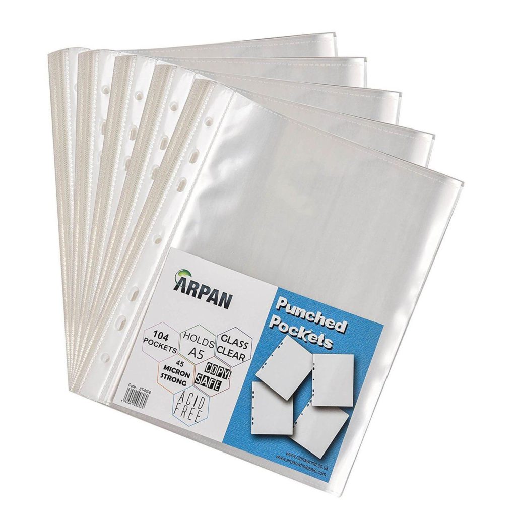 Buy punched pockets poly pockets, plastic sleeves Claris World