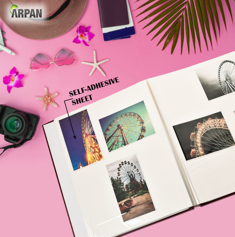 Self Adhesive Photo Album 32x26cm For Totaling 72 Sheets Pack Of 3 Burgundy