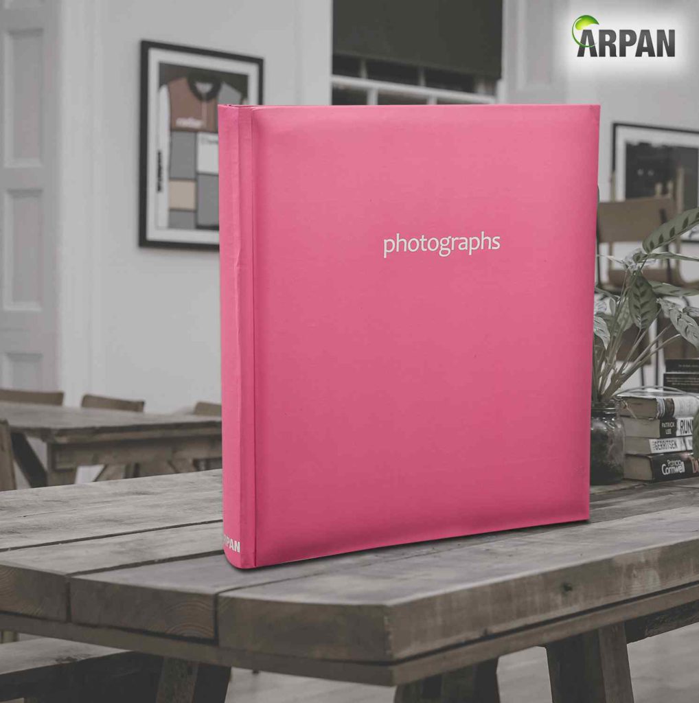 2X Large 5 x 7 Slip In Case Memo Photo Album For 120 Holds Pink