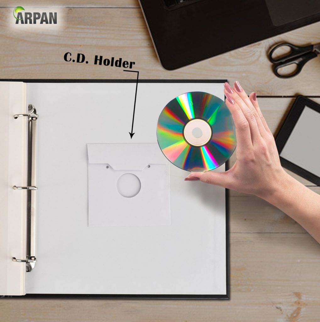 Self Adhesive Photo Album Ring Binder 20 Sheets Black Clarisworld