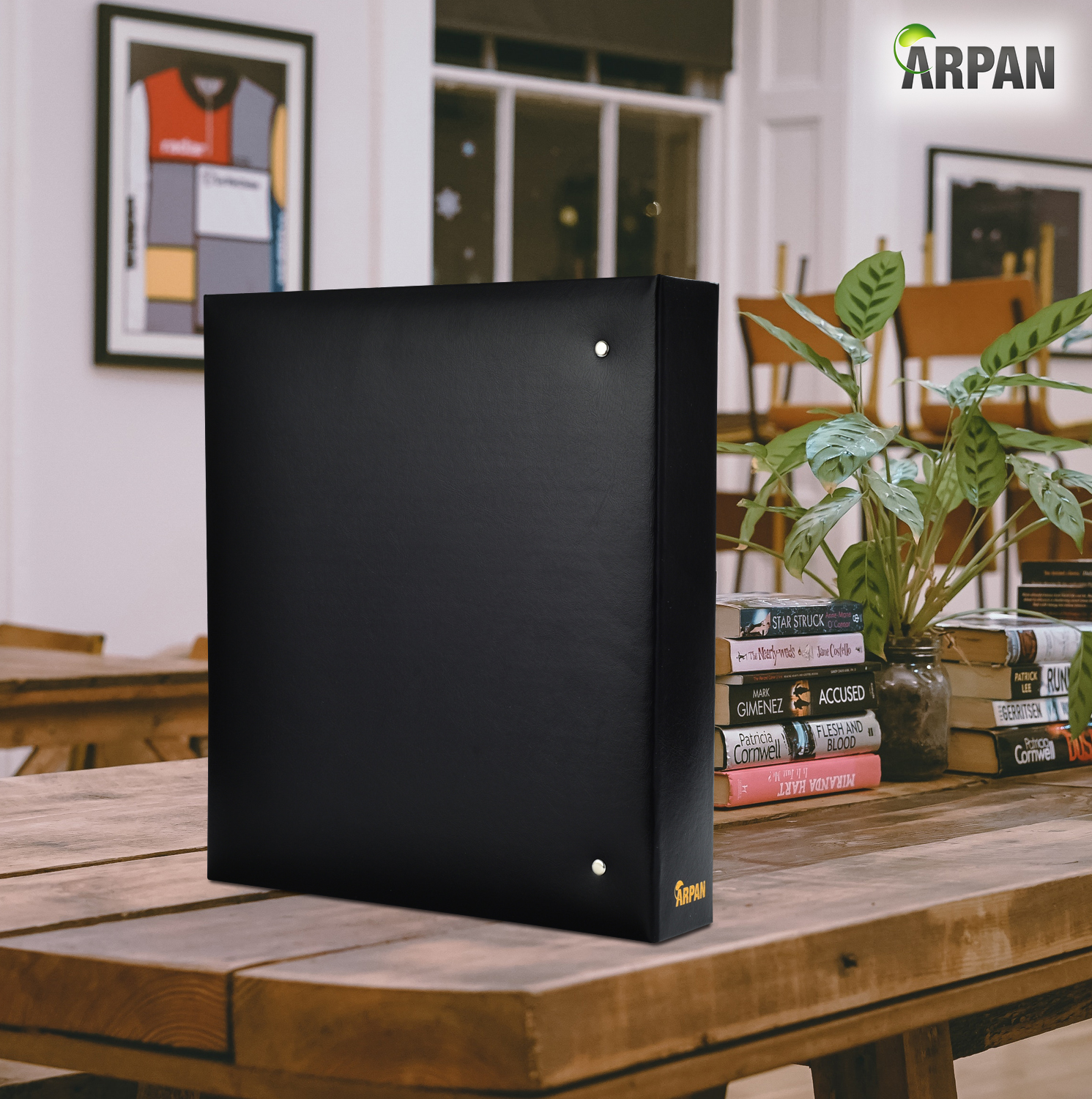 A4 Ring Binder Slip In 100 Pockets Photo Album Black Clarisworld