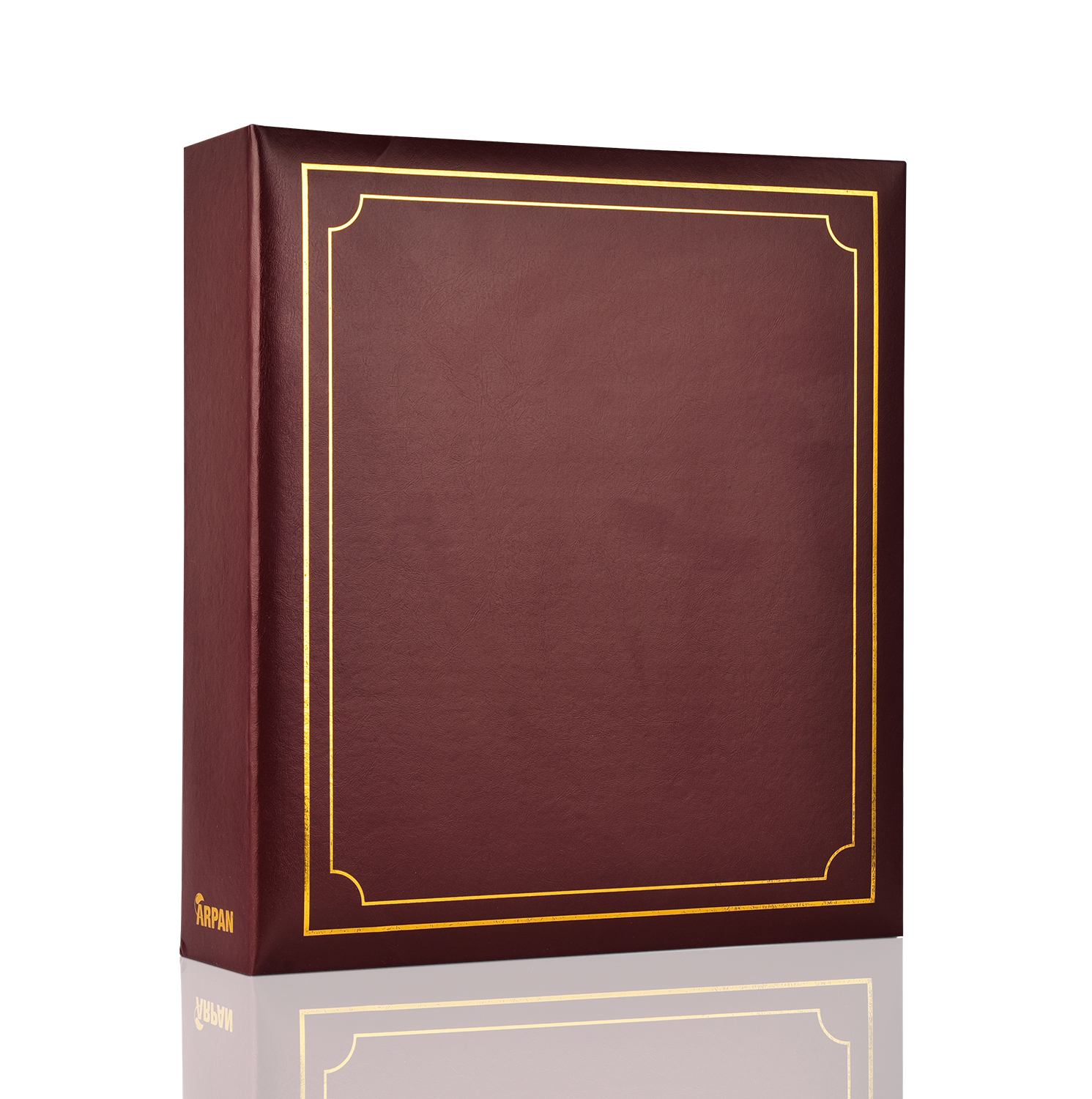 A4 Ring Binder Slip In 100 Pockets Photo Album Burgundy Clarisworld