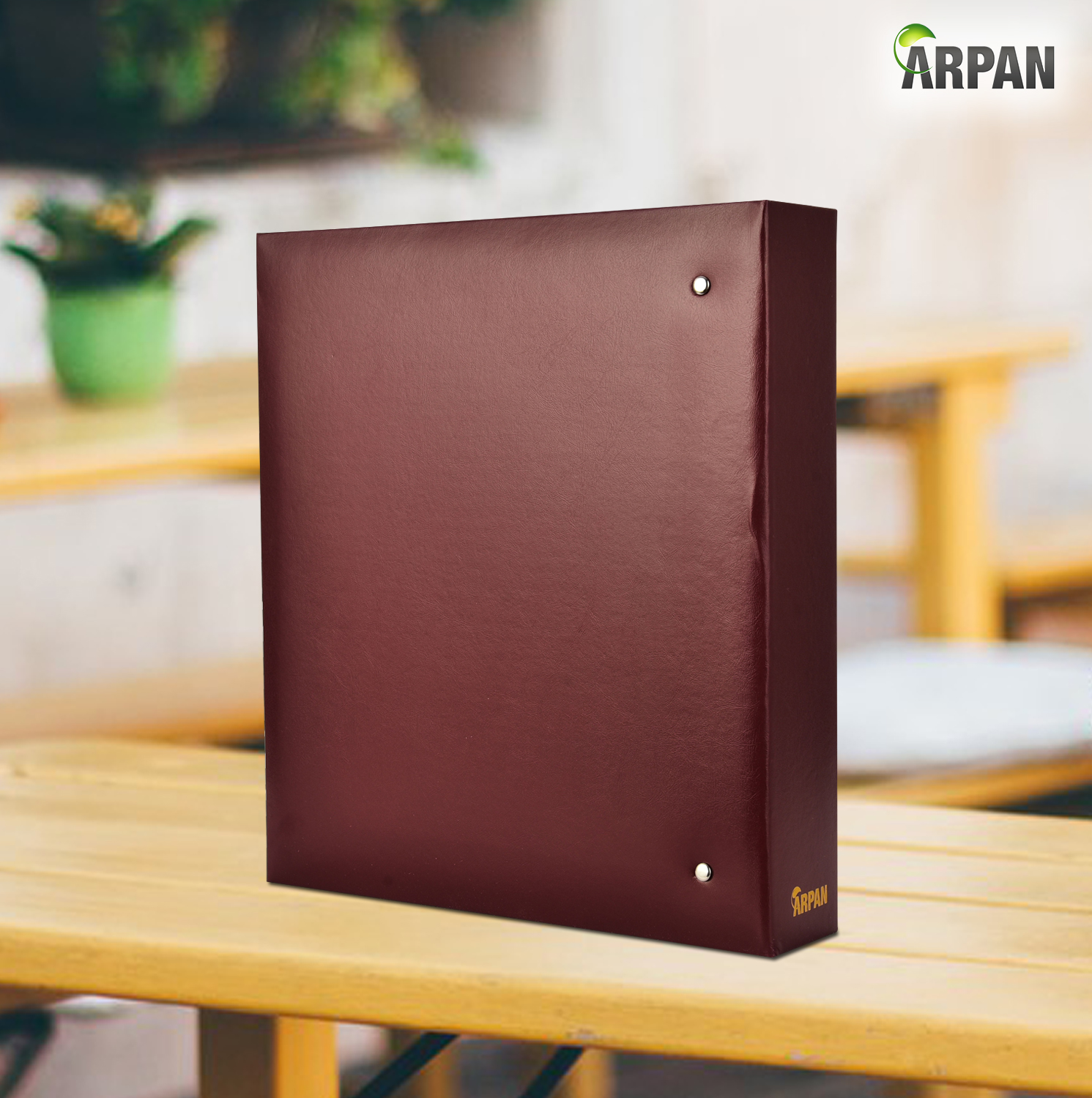 A4 Ring Binder Slip In 100 Pockets Photo Album Burgundy Clarisworld