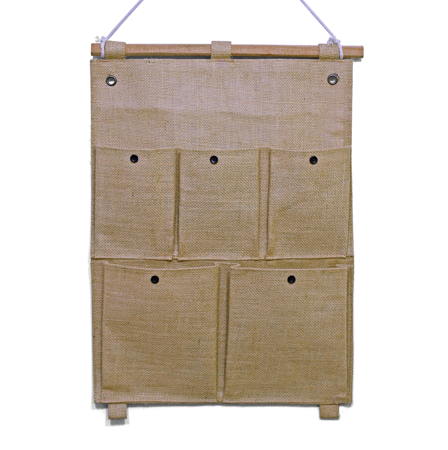 Jute Fabric Wall Door Hanging Storage Organizer Clarisworld